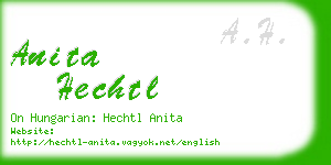 anita hechtl business card
